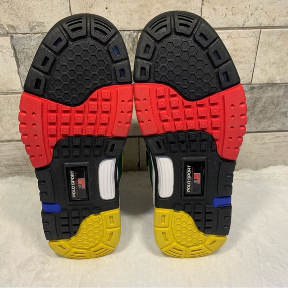Ralph Lauren Polo Sport PS100 Mens High Top Shoes, Black Multicolor SIZE 12 - Picture 10 of 14